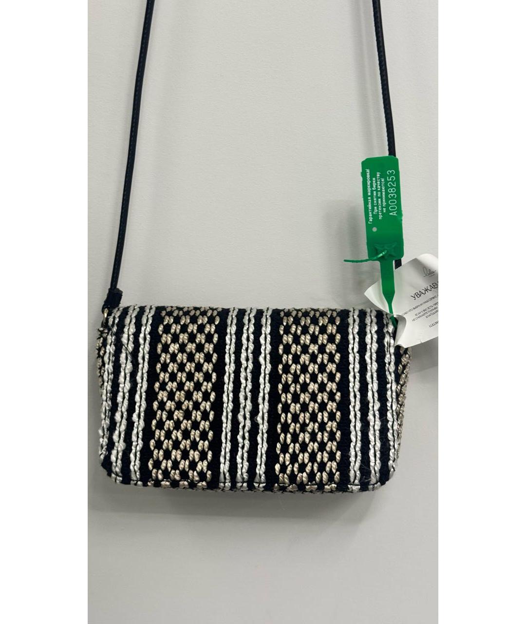 FURLA Черная тканевая сумка через плечо, фото 4