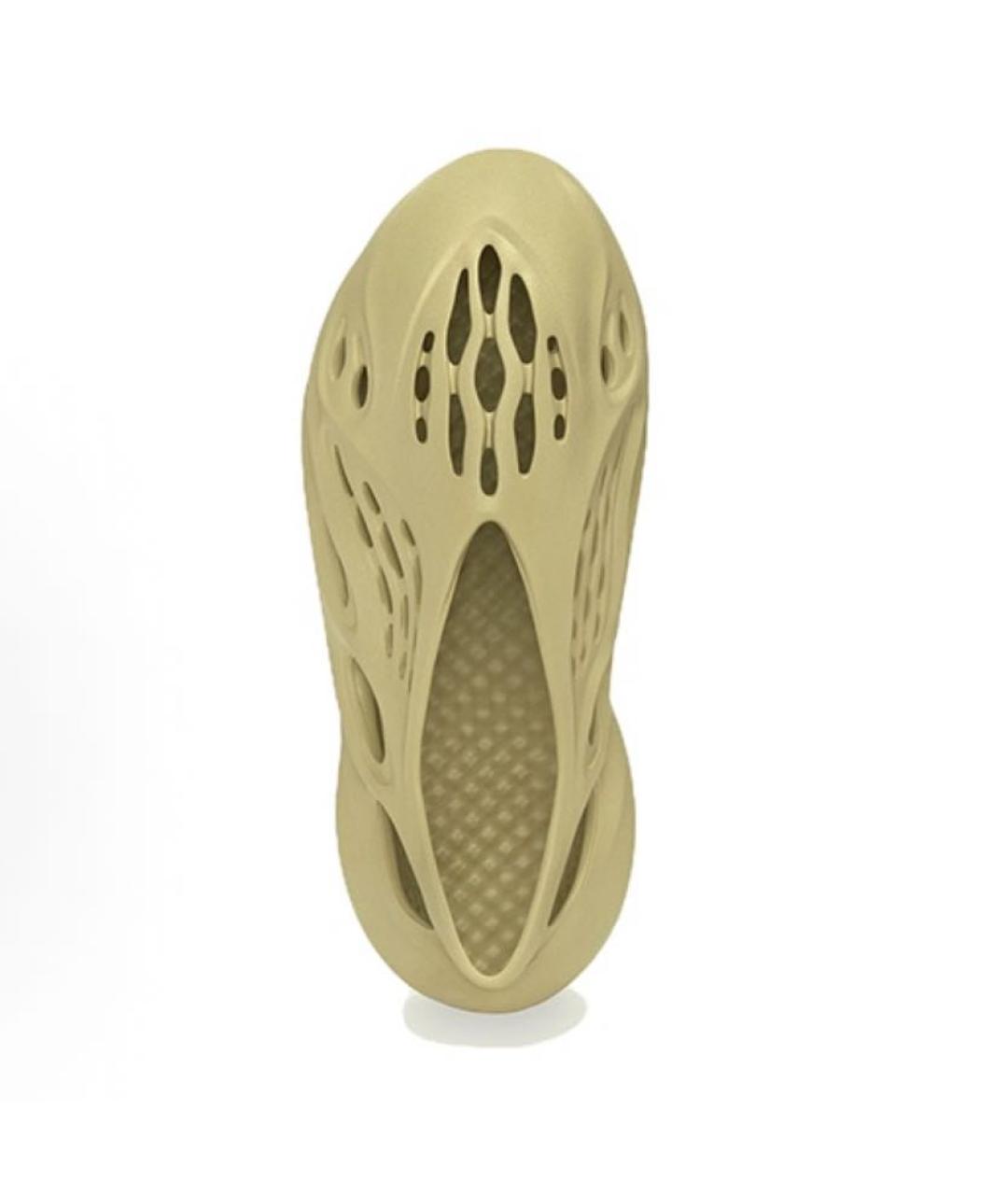 ADIDAS YEEZY Хаки низкие кроссовки / кеды, фото 2