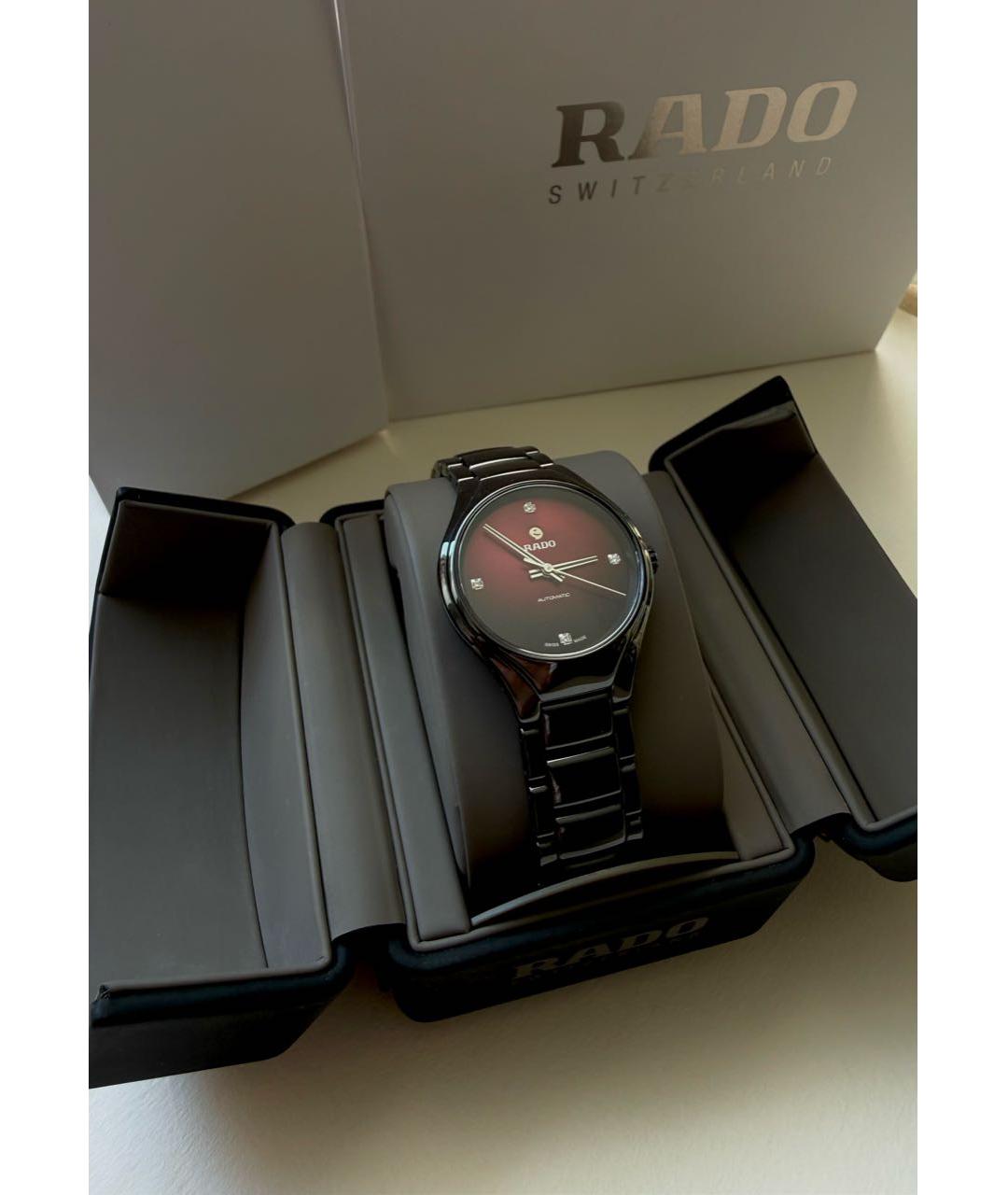 RADO Черные керамические часы, фото 2