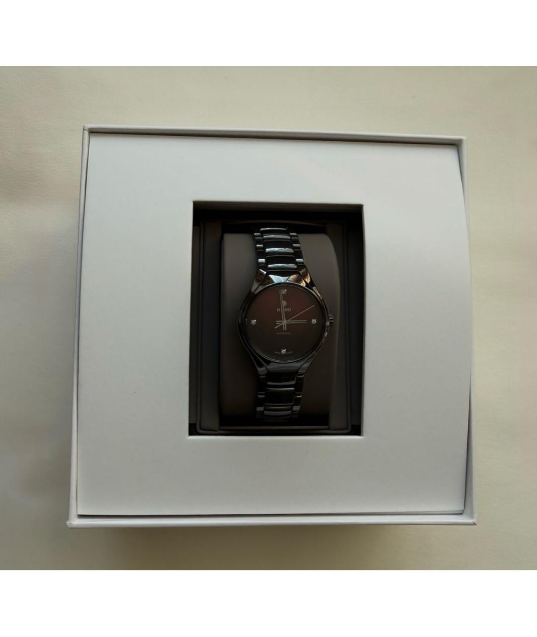 RADO Черные керамические часы, фото 3