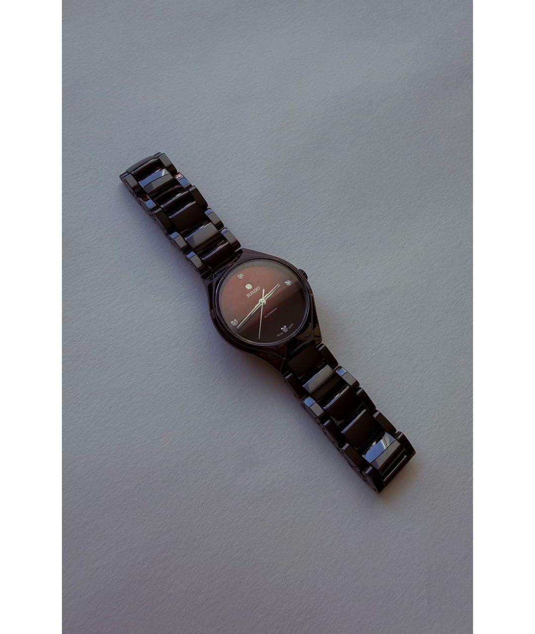 RADO Черные керамические часы, фото 4