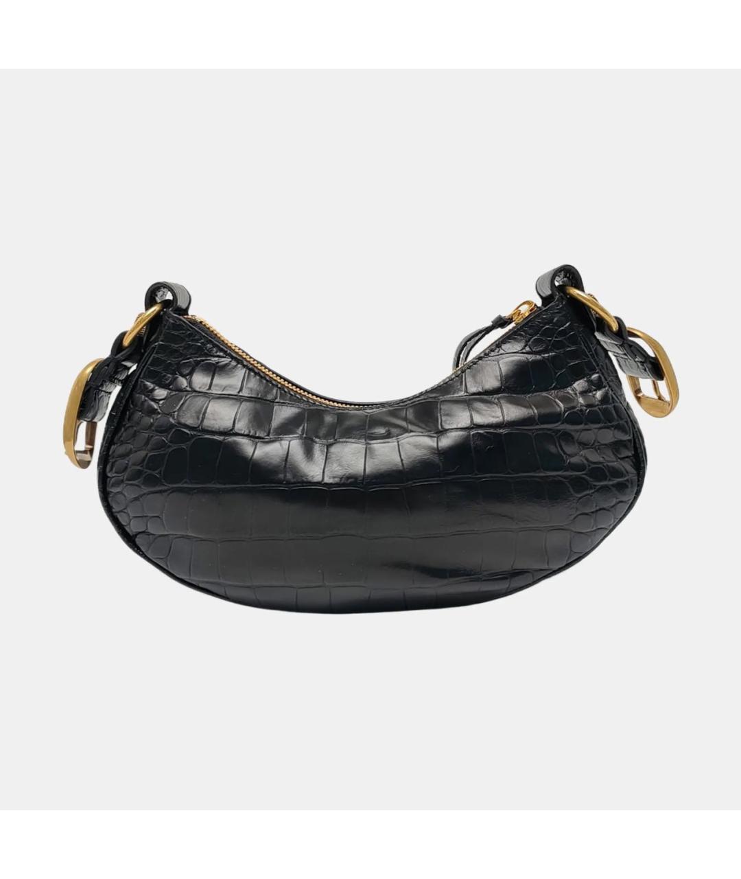 BALENCIAGA Черная кожаная сумка через плечо, фото 4