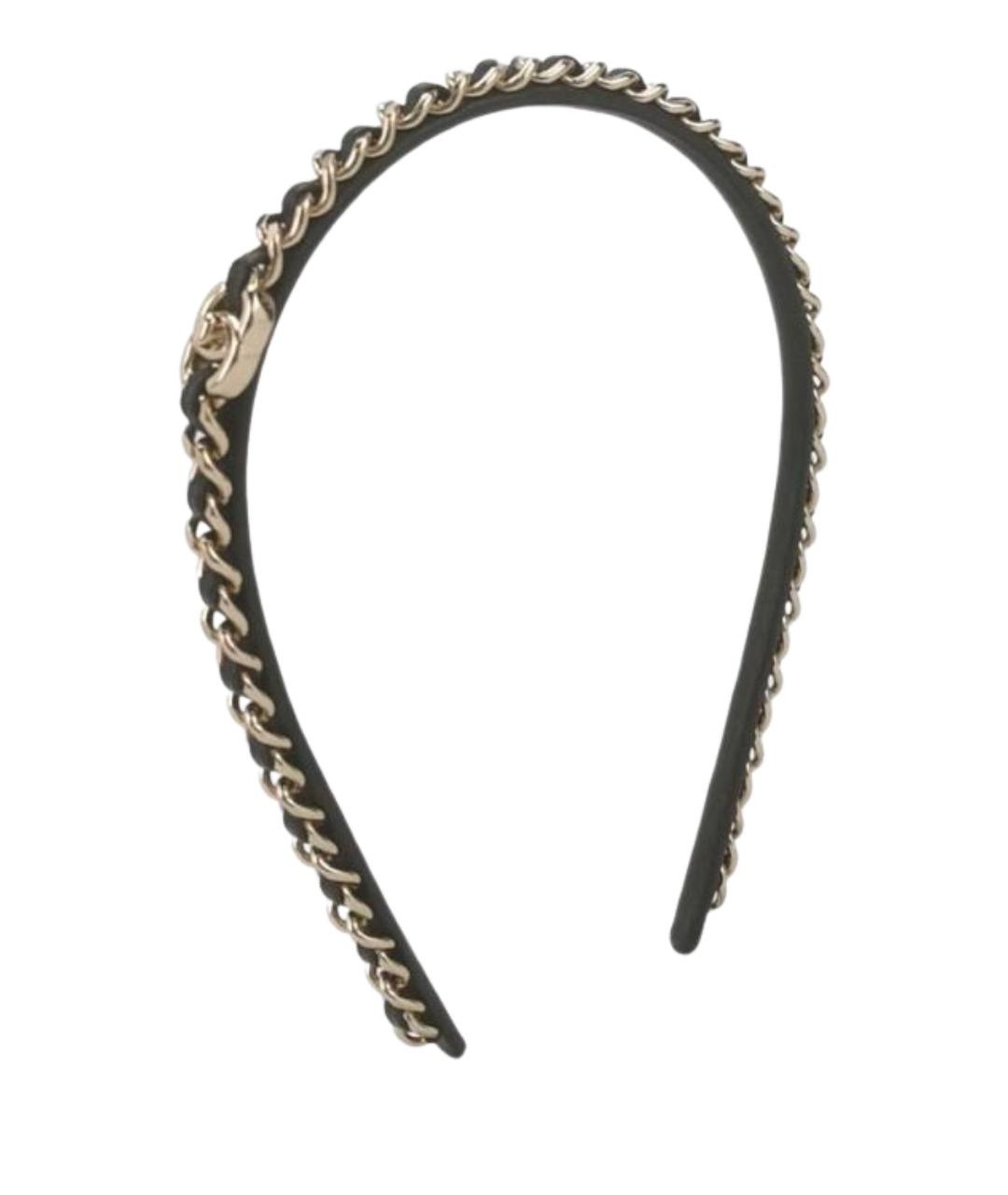 CHANEL Черный ободок, фото 1
