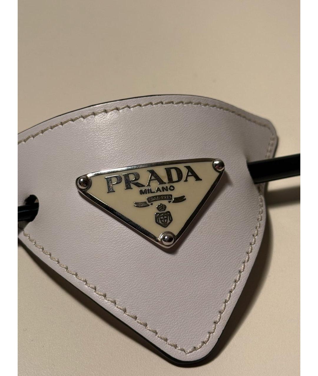 PRADA Белая заколка, фото 2