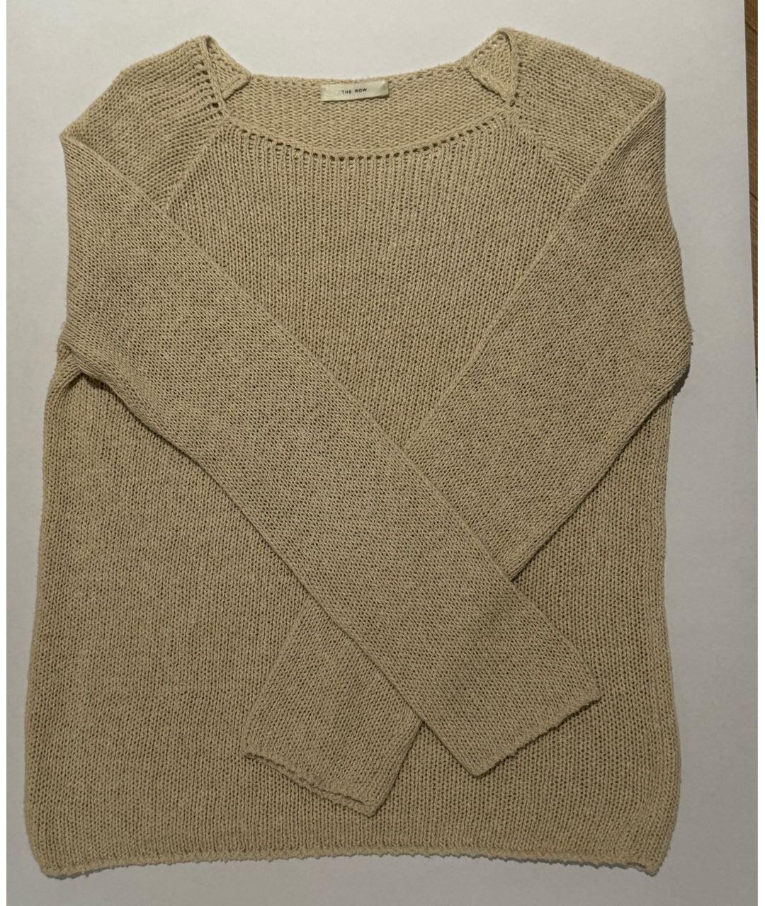 THE ROW Бежевый шелковый костюм с брюками, фото 3