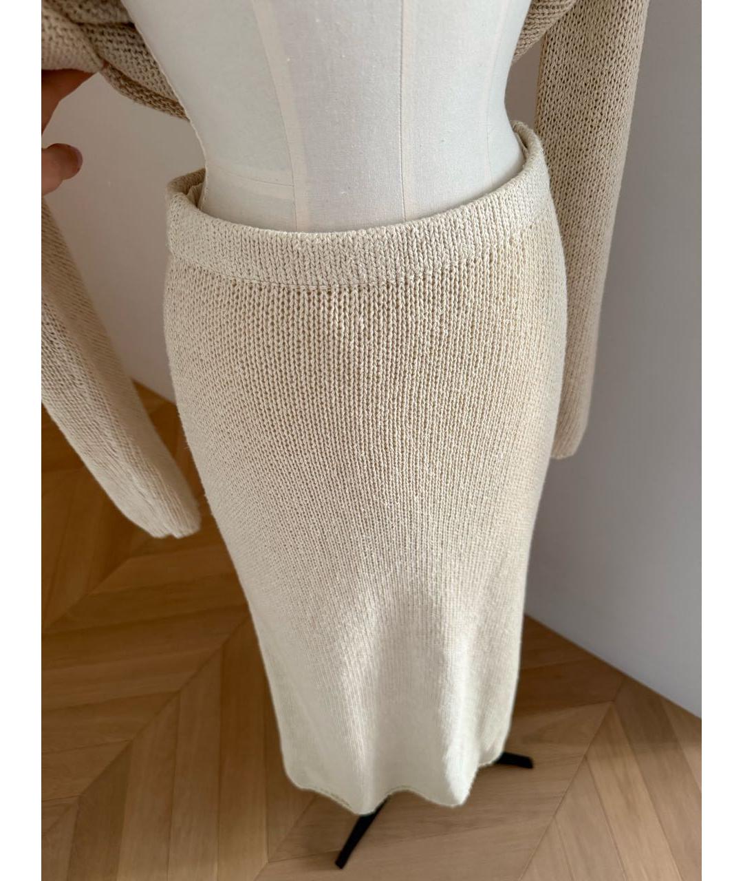 THE ROW Бежевый шелковый костюм с брюками, фото 6