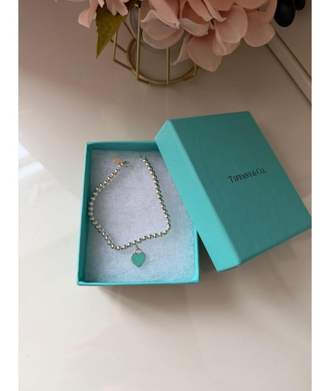 TIFFANY&CO Бирюзовый серебряный браслет, фото 2