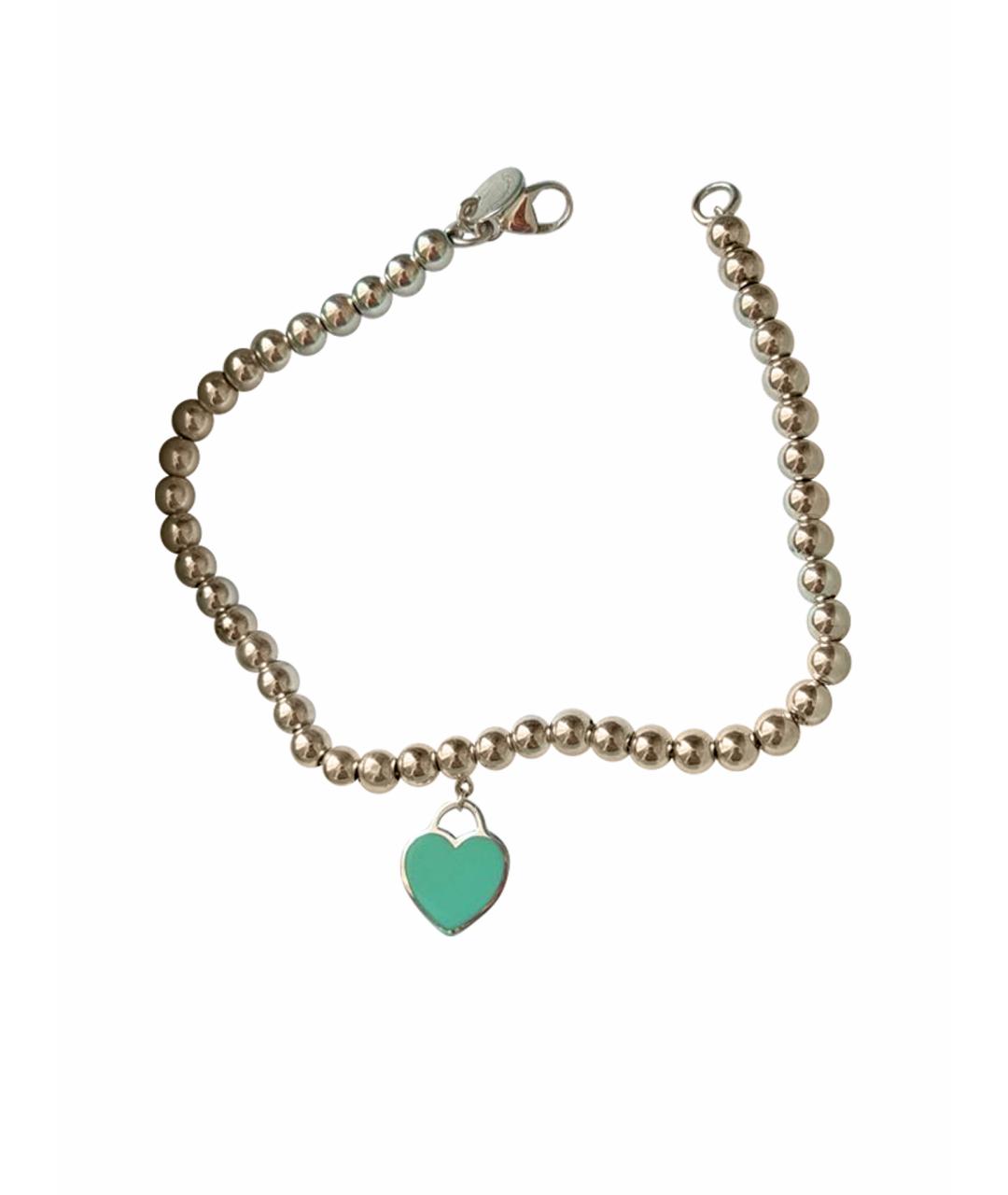 TIFFANY&CO Бирюзовый серебряный браслет, фото 1