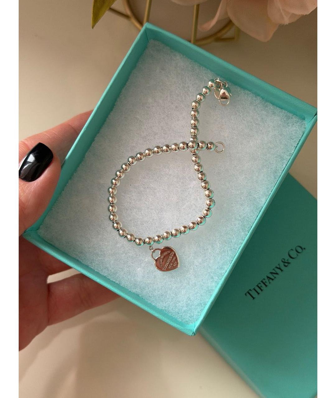 TIFFANY&CO Бирюзовый серебряный браслет, фото 3