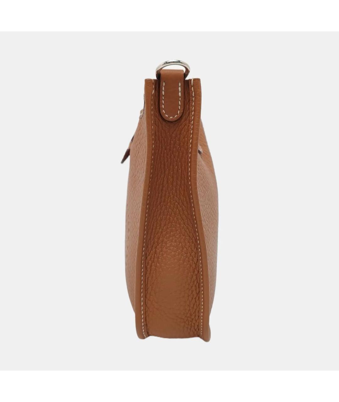 HERMES Коричневая кожаная сумка через плечо, фото 2