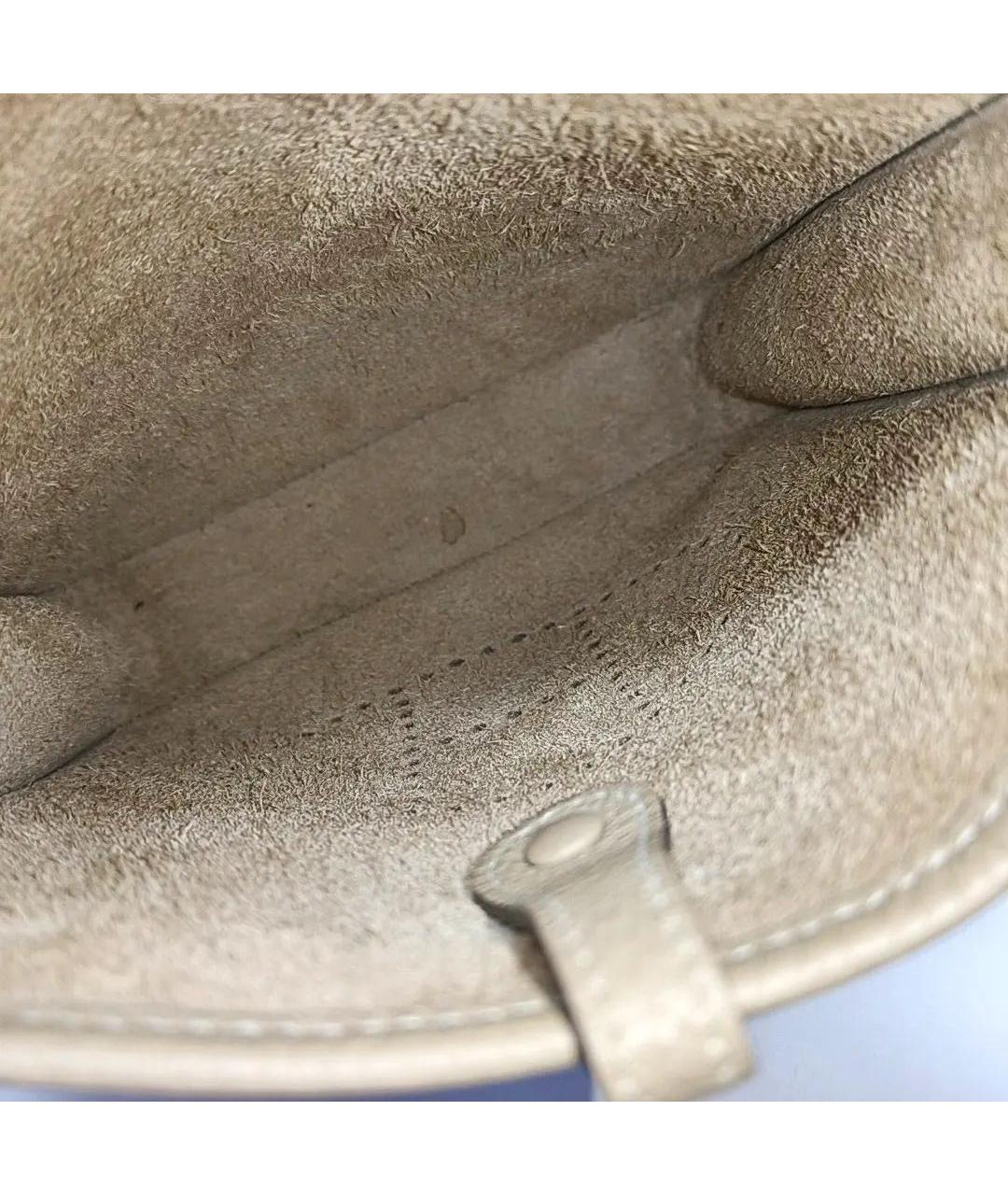 HERMES Бежевая кожаная сумка через плечо, фото 6