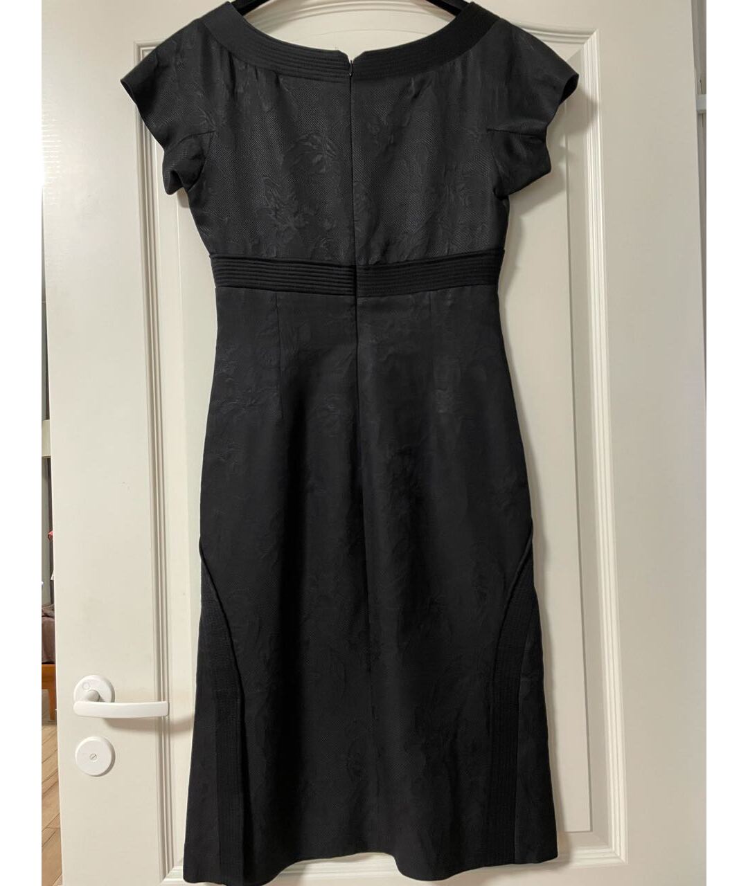 ALEXANDER MCQUEEN Черное шелковое коктейльное платье, фото 3