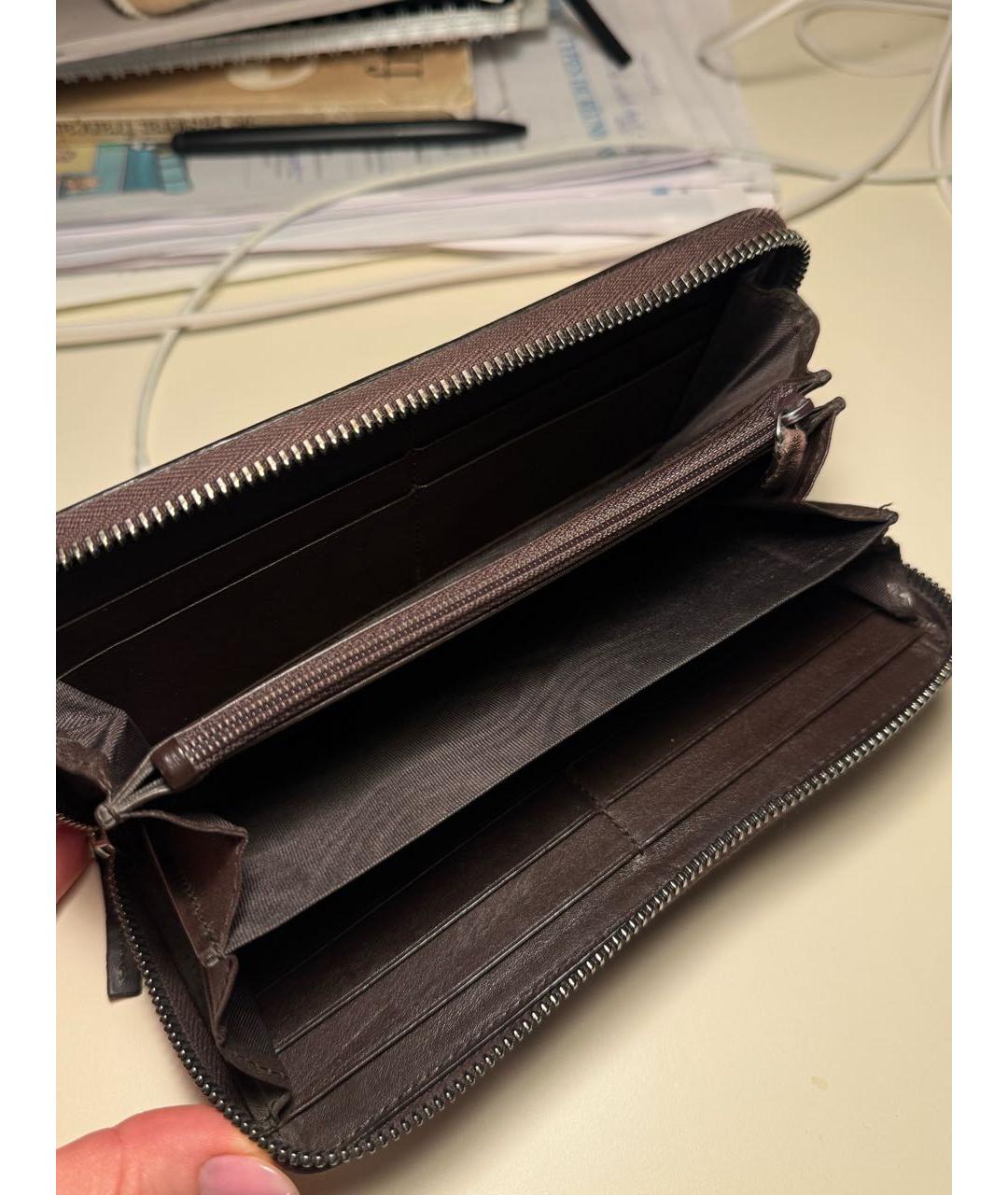 GUCCI Коричневый кожаный кошелек, фото 3