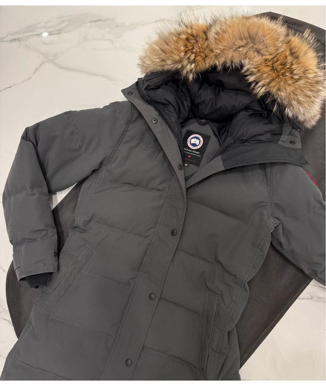 CANADA GOOSE Антрацитовый пуховик, фото 5