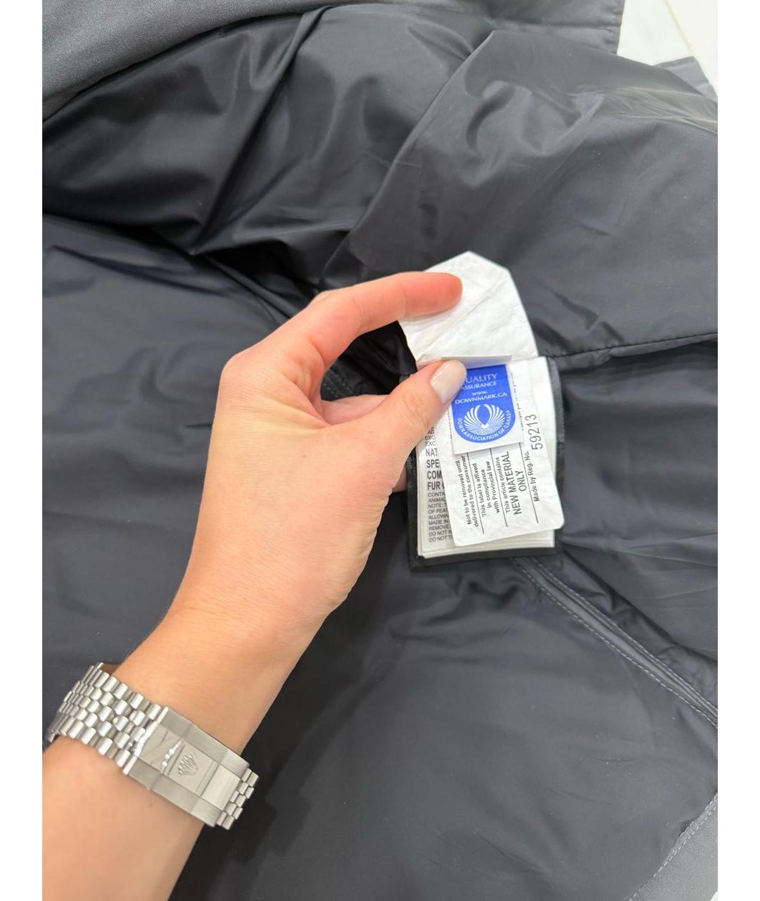 CANADA GOOSE Антрацитовый пуховик, фото 4