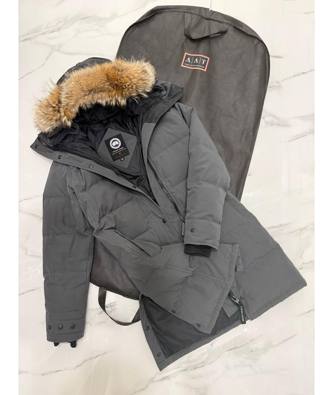 CANADA GOOSE Антрацитовый пуховик, фото 7