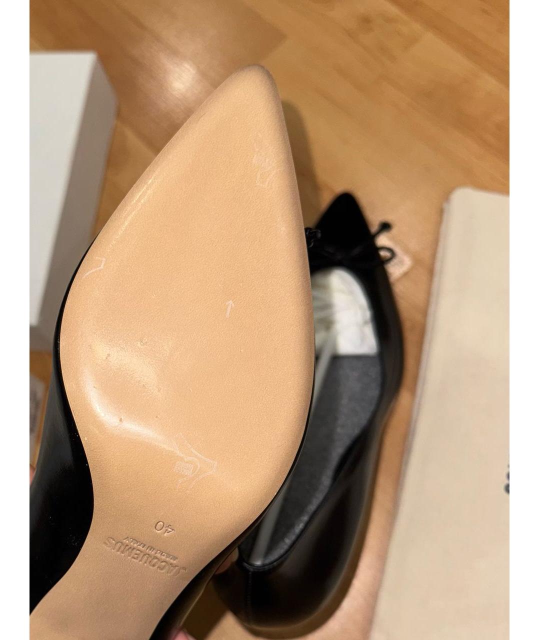 JACQUEMUS Черные туфли из лакированной кожи, фото 7