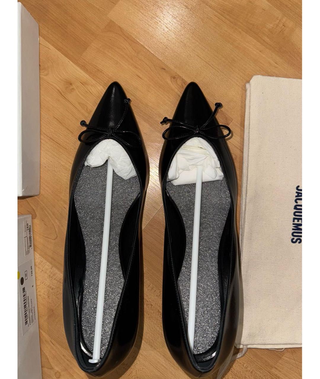 JACQUEMUS Черные туфли из лакированной кожи, фото 3