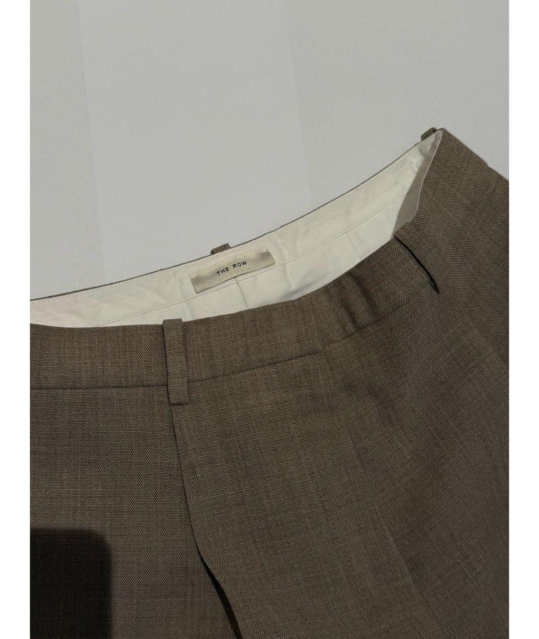 THE ROW Бежевый шерстяной костюм с брюками, фото 7