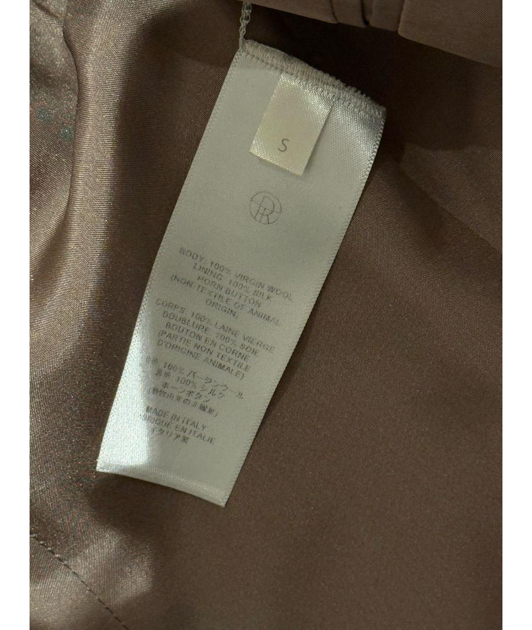 THE ROW Бежевый шерстяной костюм с брюками, фото 6