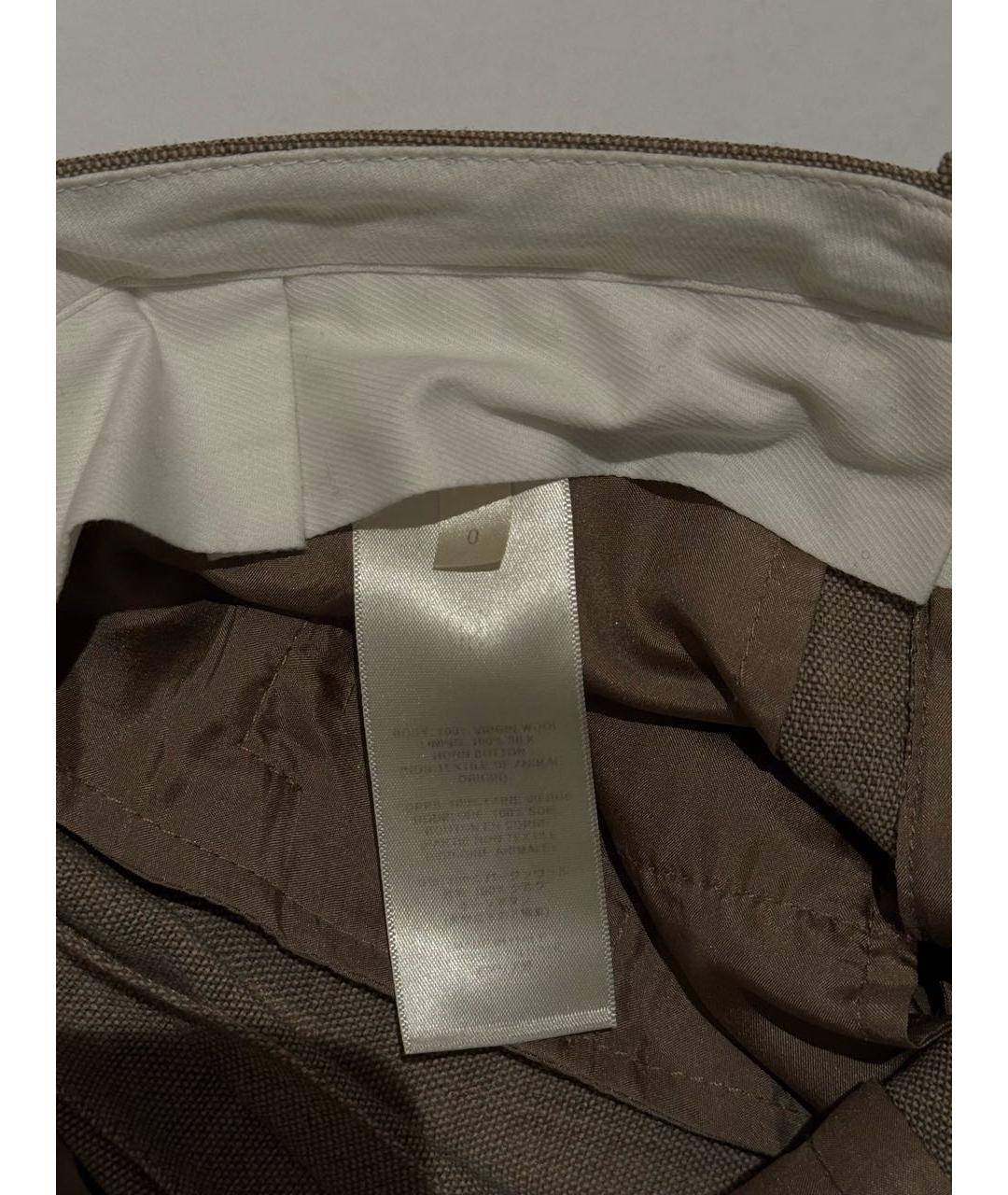 THE ROW Бежевый шерстяной костюм с брюками, фото 8