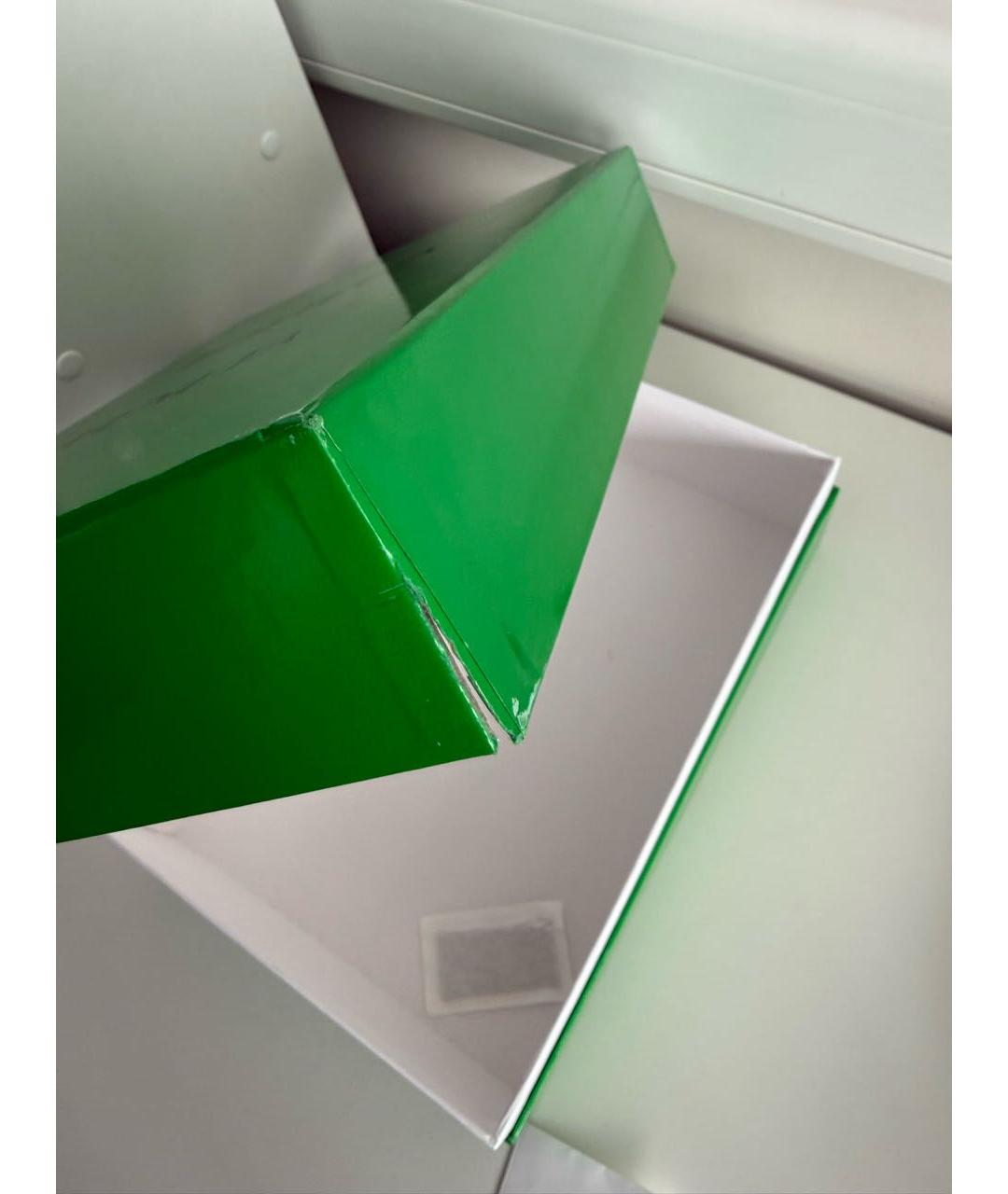 BOTTEGA VENETA Голубые кожаные босоножки, фото 7