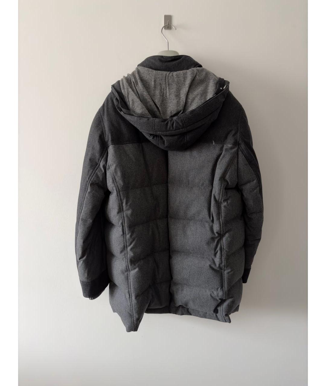 BRUNELLO CUCINELLI Антрацитовая кашемировая парка, фото 4