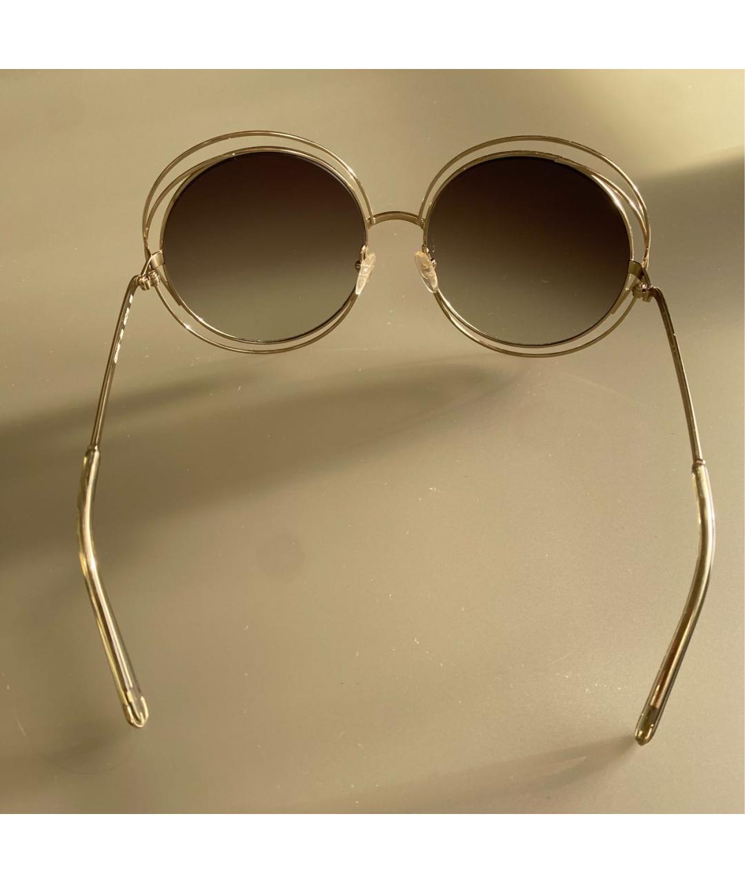 CHLOE Синие металлические солнцезащитные очки, фото 6