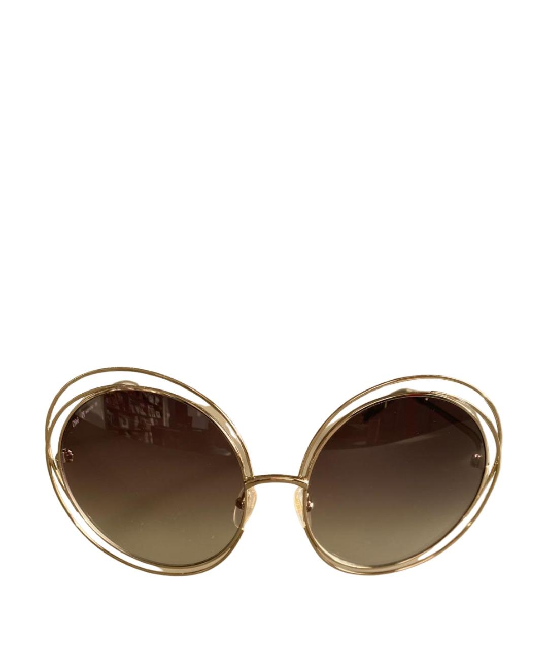 CHLOE Синие металлические солнцезащитные очки, фото 1