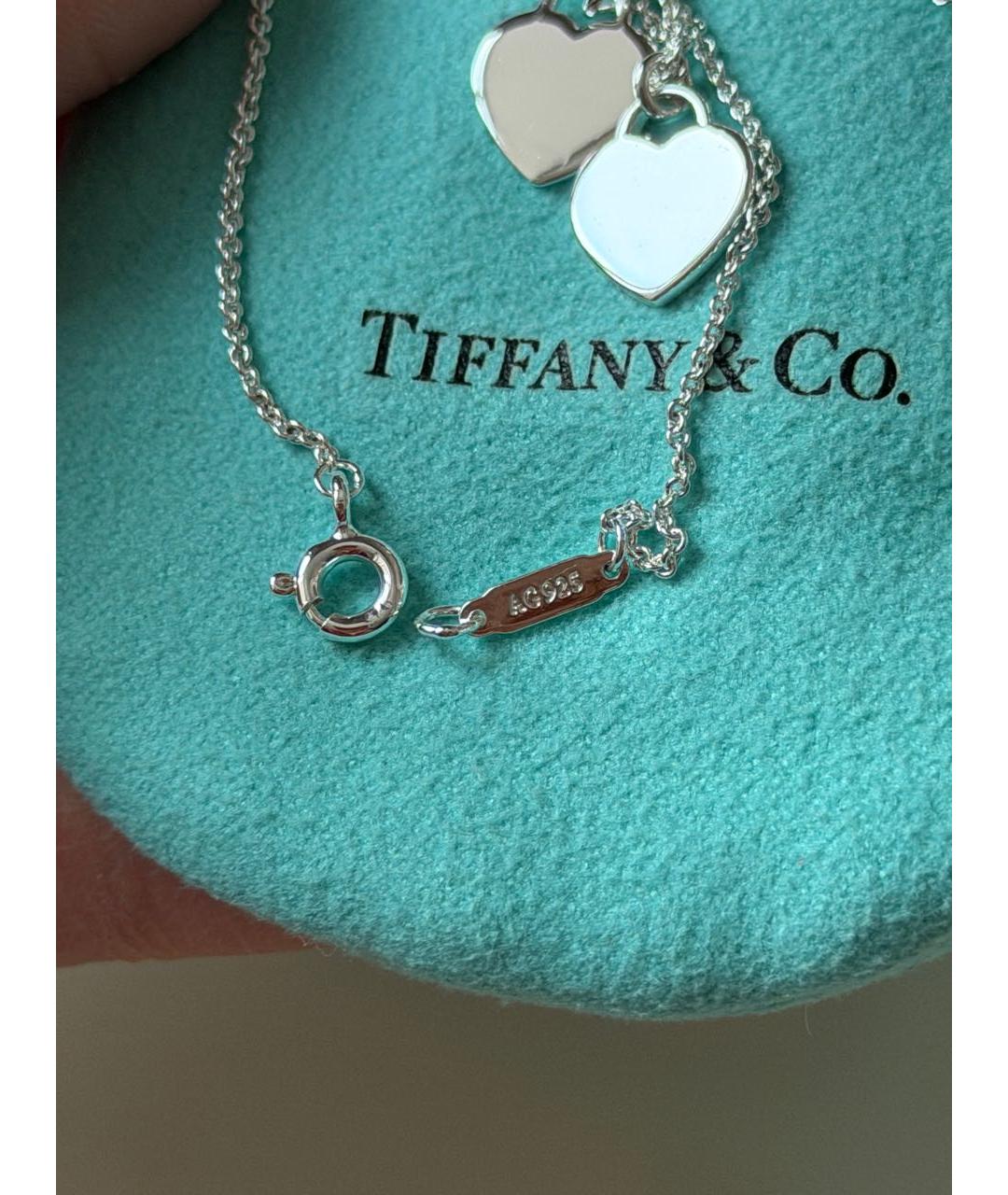 TIFFANY&CO Бирюзовое серебряное колье, фото 5