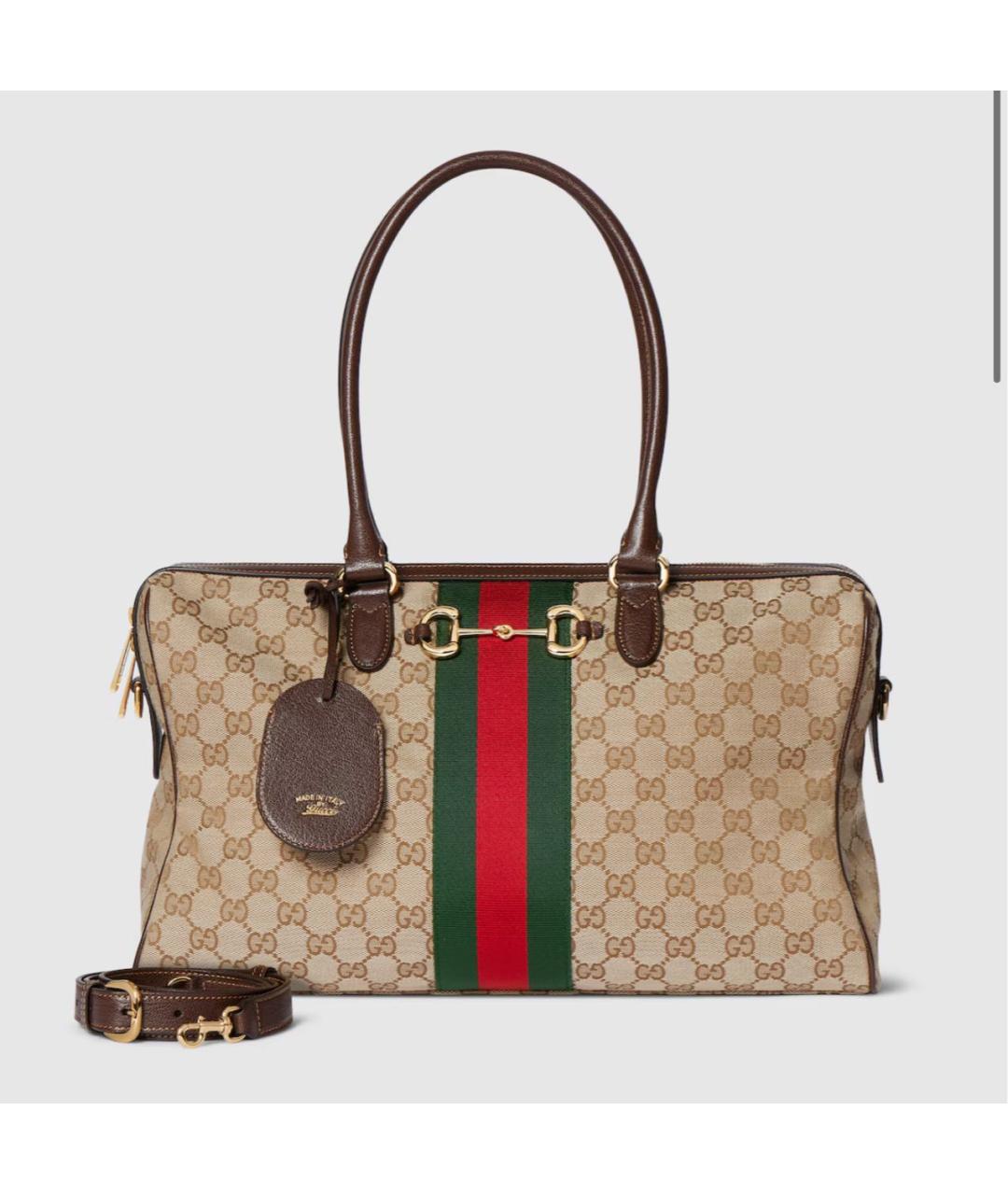 GUCCI Бежевая сумка тоут, фото 3