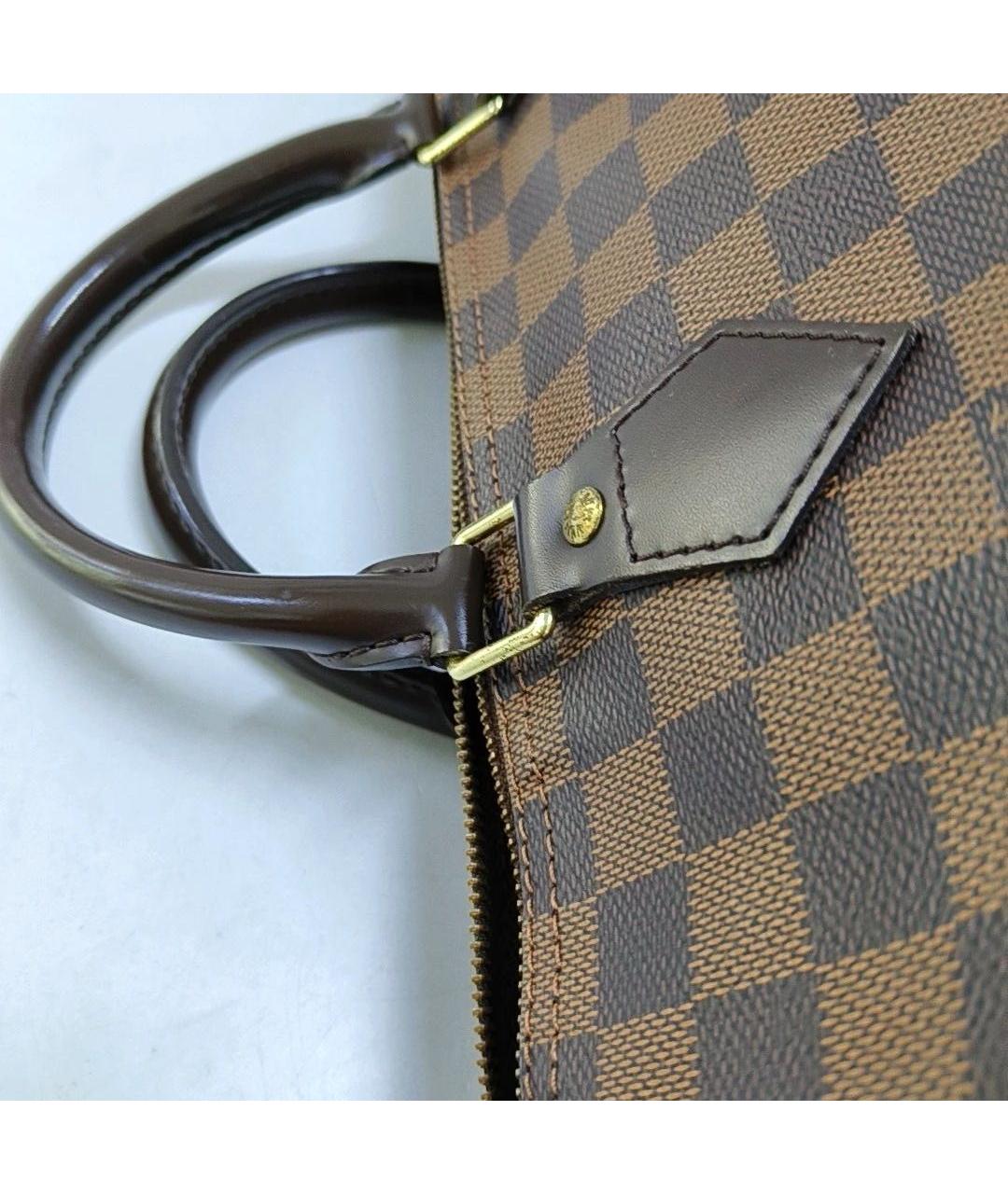 LOUIS VUITTON Коричневая сумка с короткими ручками, фото 7