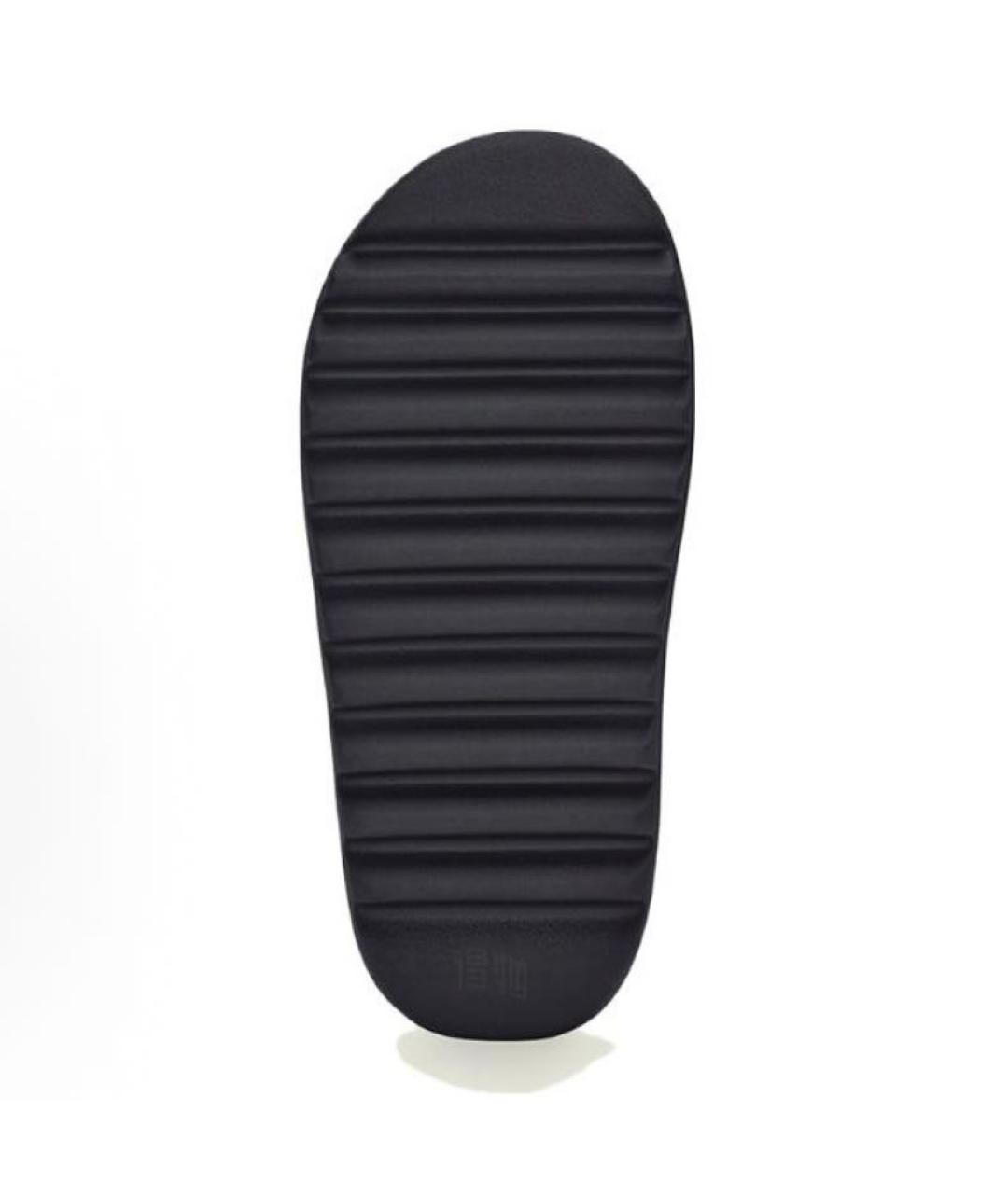 ADIDAS YEEZY Черные резиновые шлепанцы, фото 3