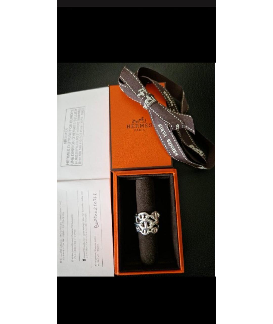 HERMES Серебряное серебряное кольцо, фото 3