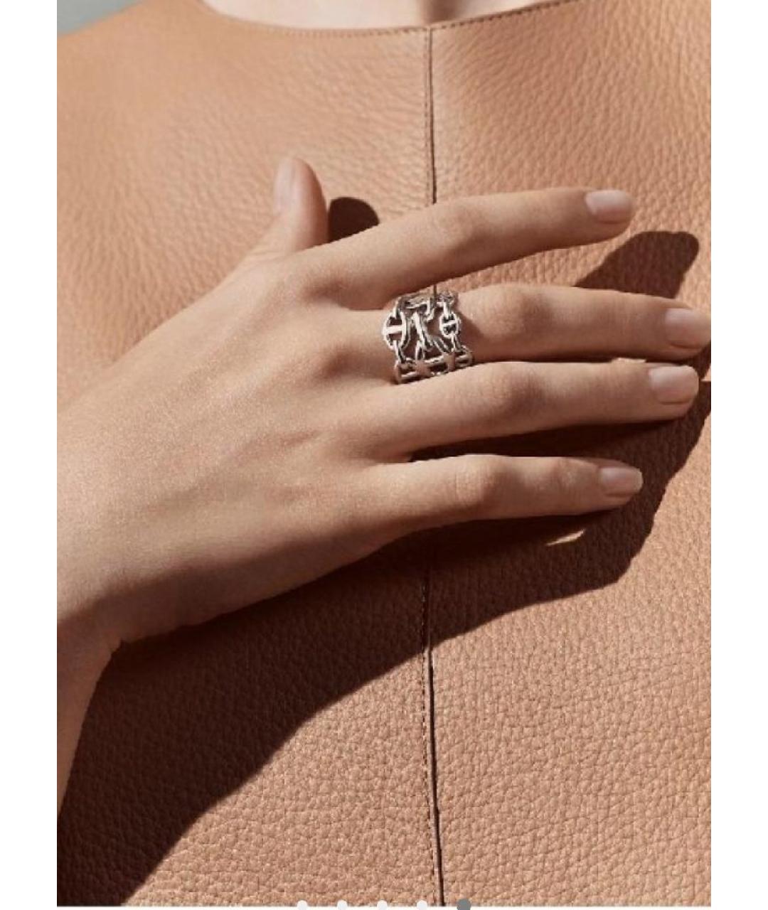 HERMES Серебряное серебряное кольцо, фото 4
