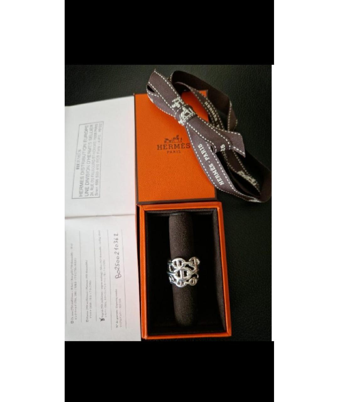 HERMES Серебряное серебряное кольцо, фото 5