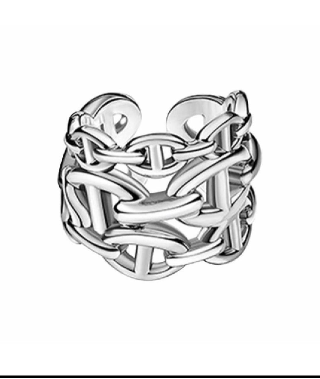 HERMES Серебряное серебряное кольцо, фото 6