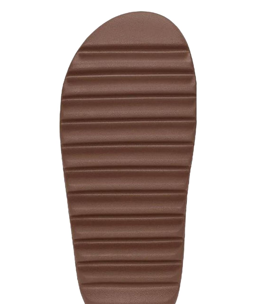 ADIDAS YEEZY Коричневые шлепанцы, фото 5