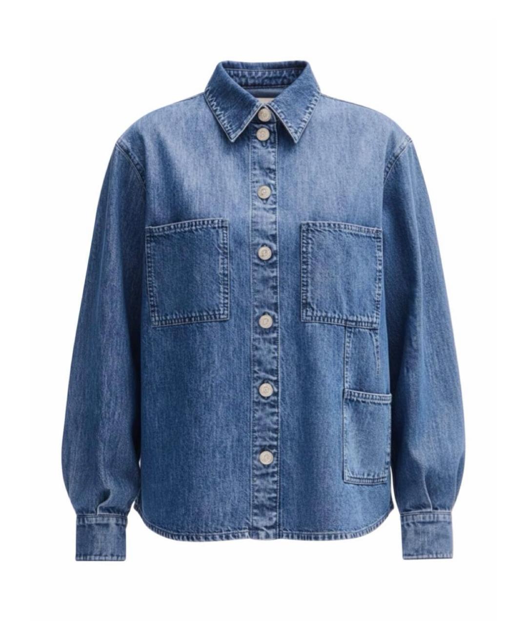 CHANEL Синяя деним рубашка, фото 1