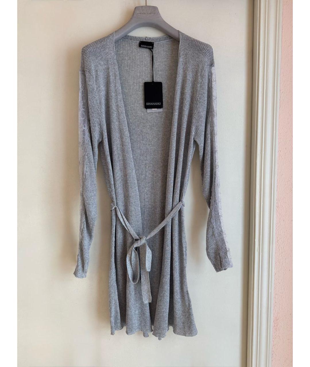 ERMANNO SCERVINO Серебрянный вискозный кардиган, фото 2