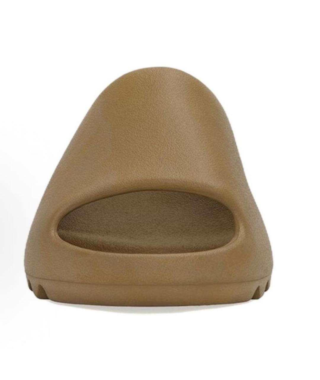 ADIDAS YEEZY Коричневые шлепанцы, фото 2