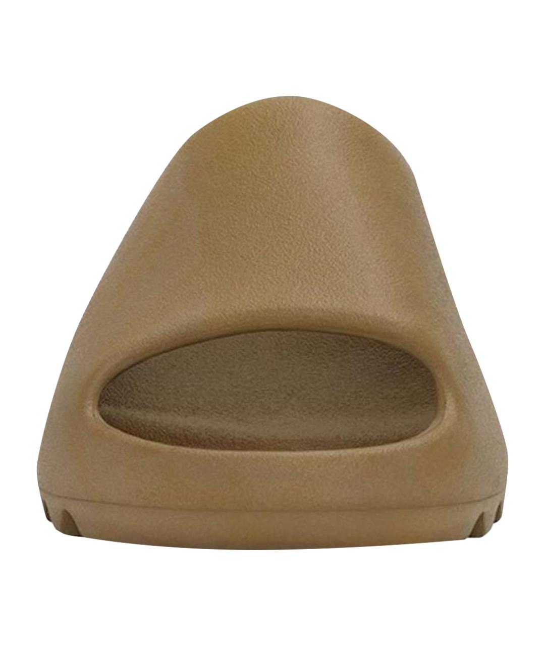 ADIDAS YEEZY Коричневые шлепанцы, фото 6