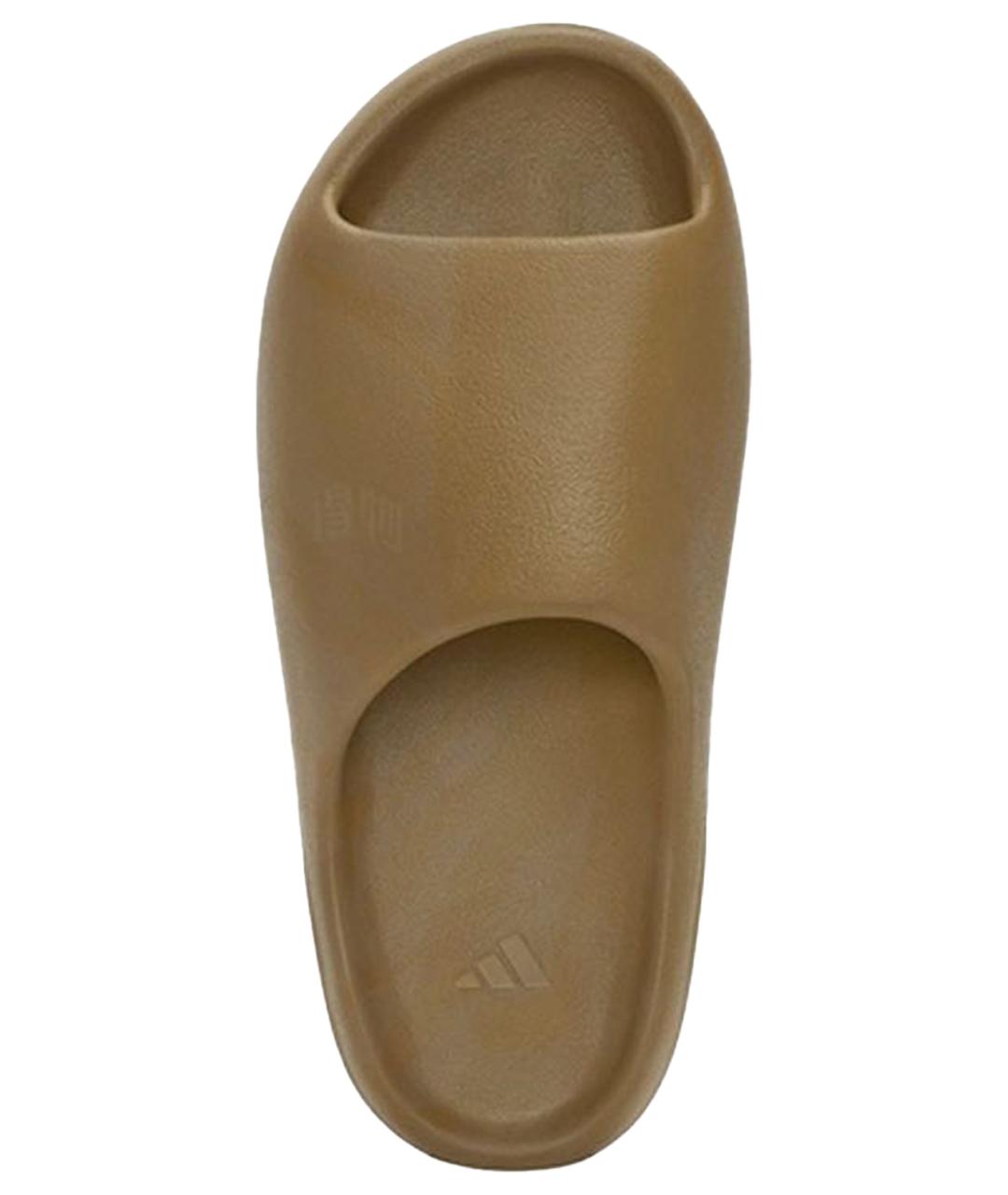 ADIDAS YEEZY Коричневые шлепанцы, фото 7