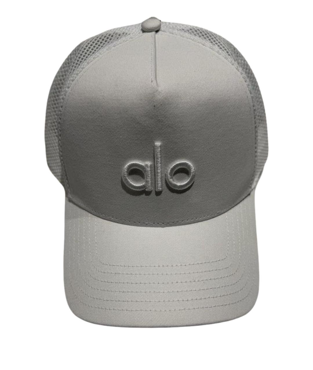 ALO YOGA Белая хлопковая кепка, фото 1