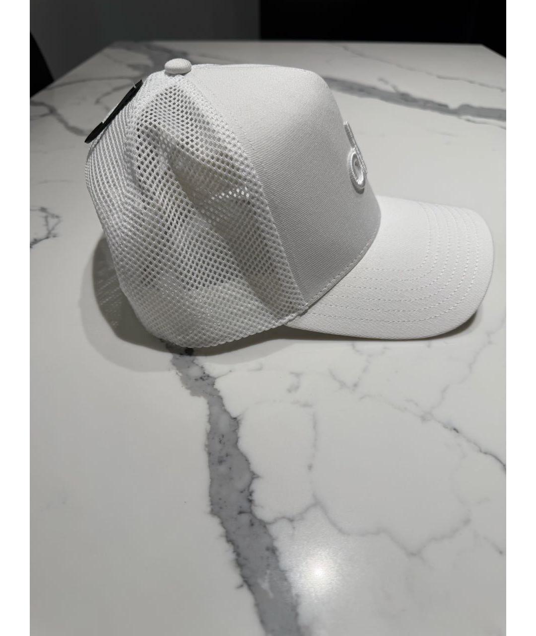 ALO YOGA Белая хлопковая кепка, фото 2