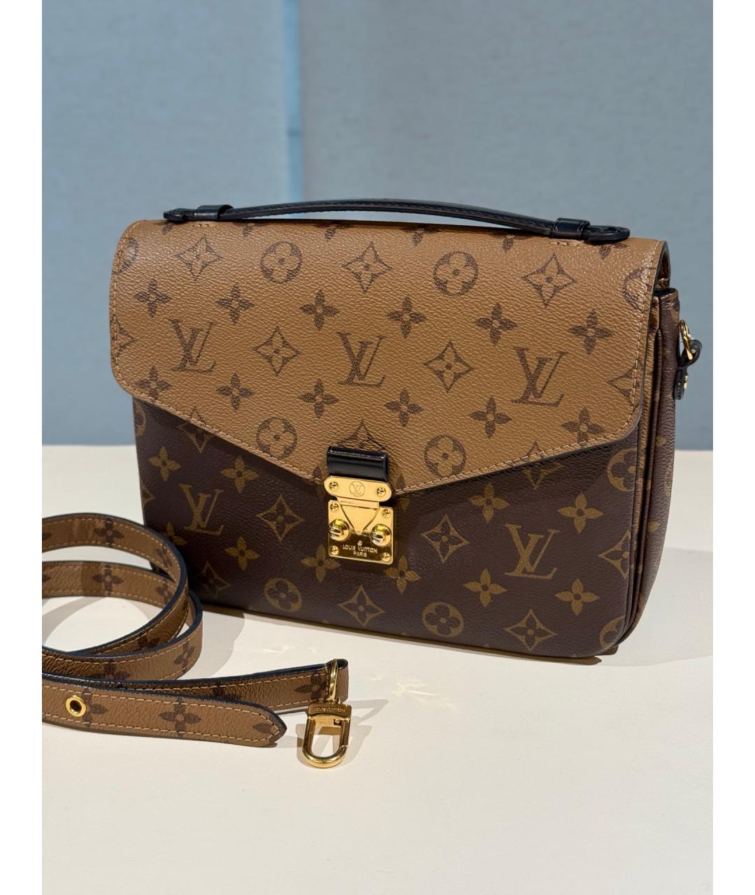 LOUIS VUITTON Коричневая сумка через плечо, фото 2