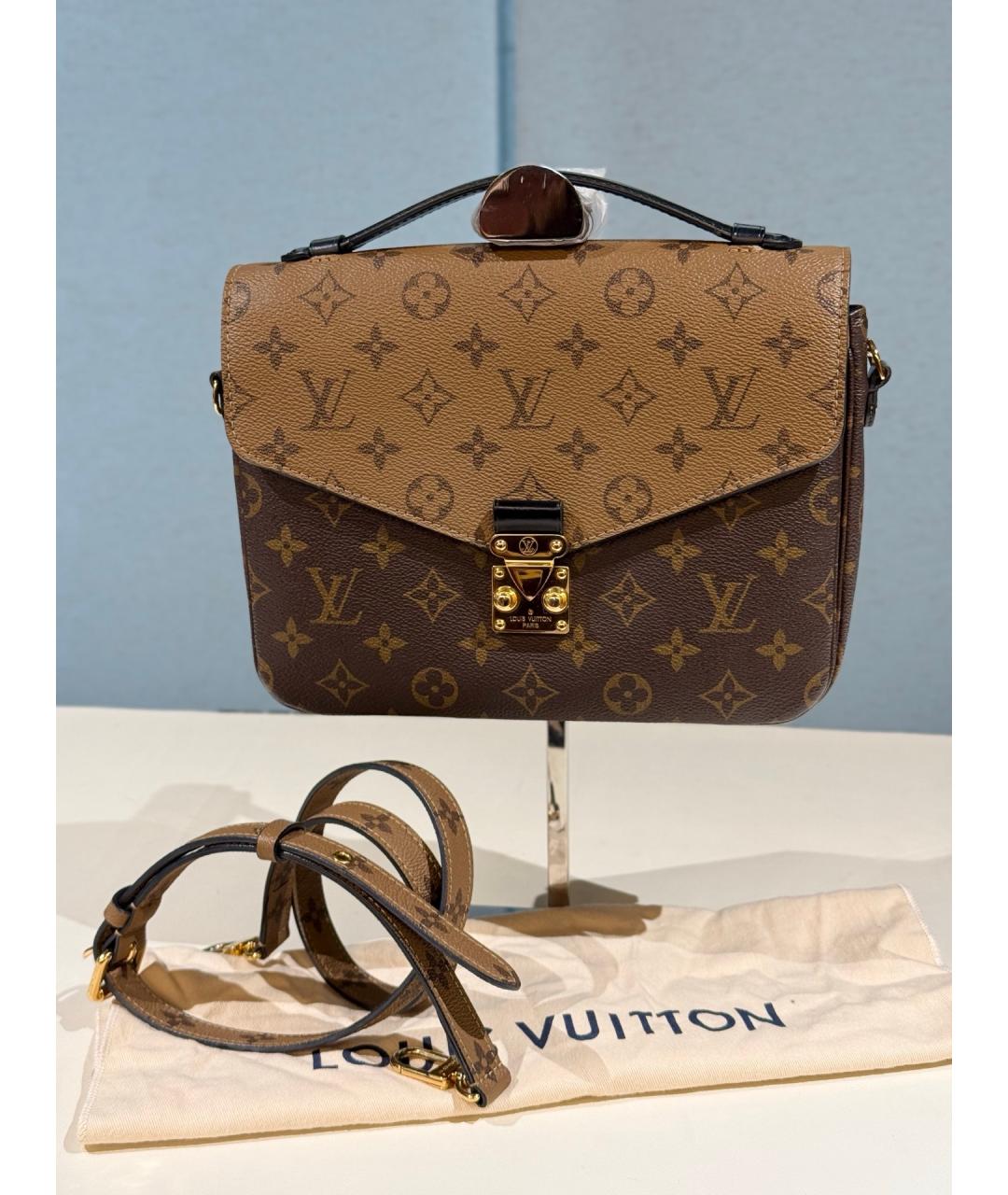 LOUIS VUITTON Коричневая сумка через плечо, фото 9