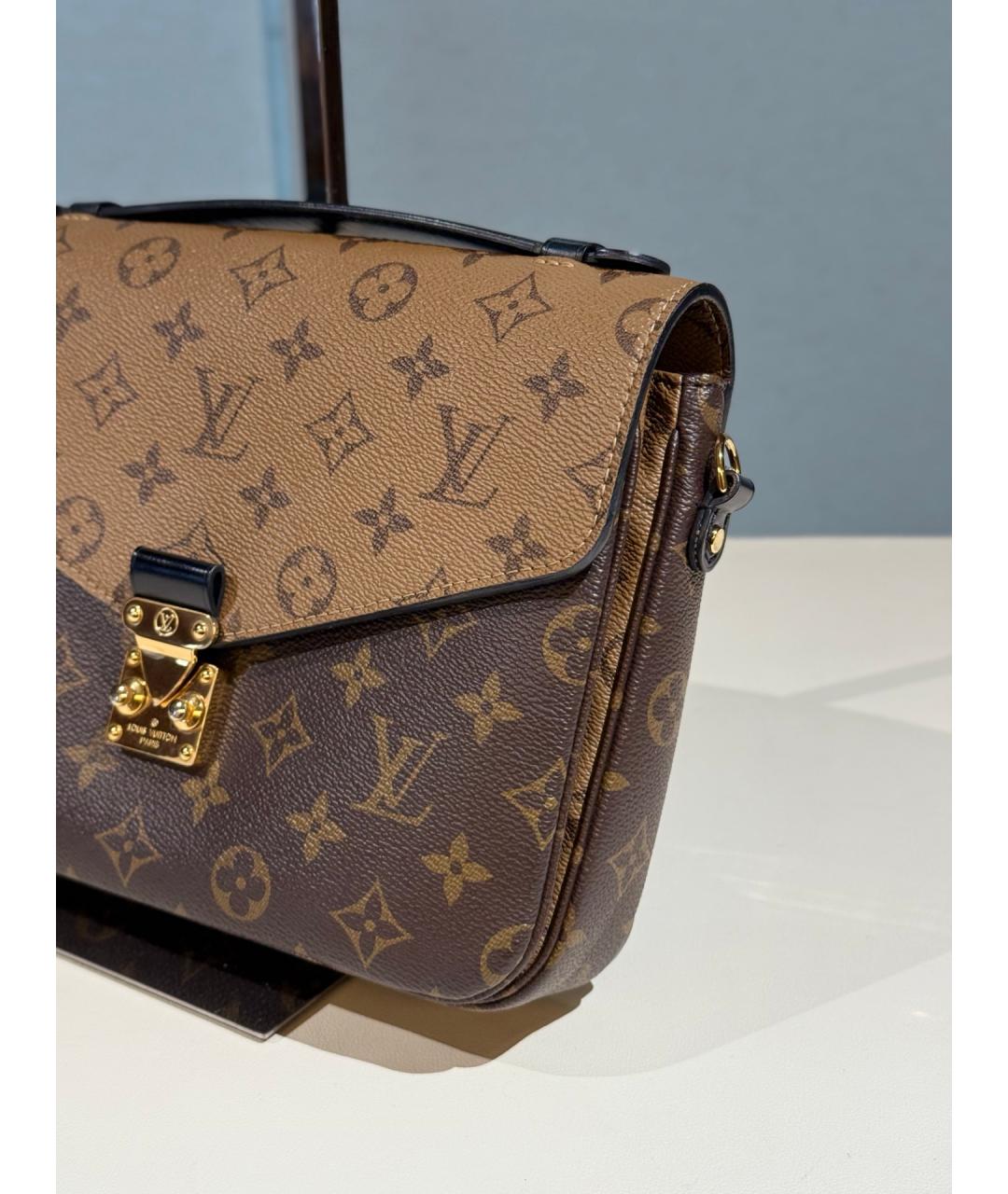 LOUIS VUITTON Коричневая сумка через плечо, фото 4