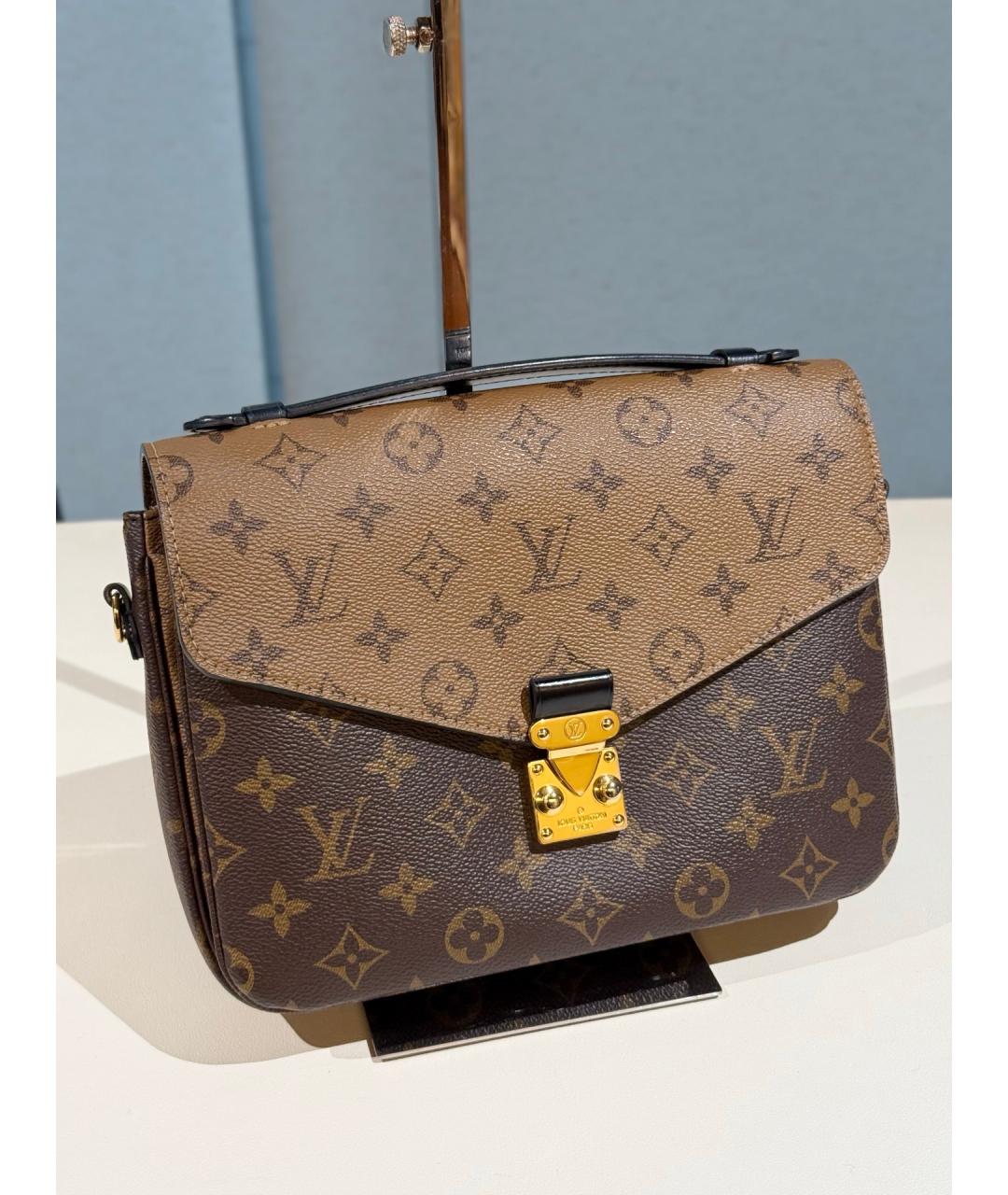 LOUIS VUITTON Коричневая сумка через плечо, фото 3
