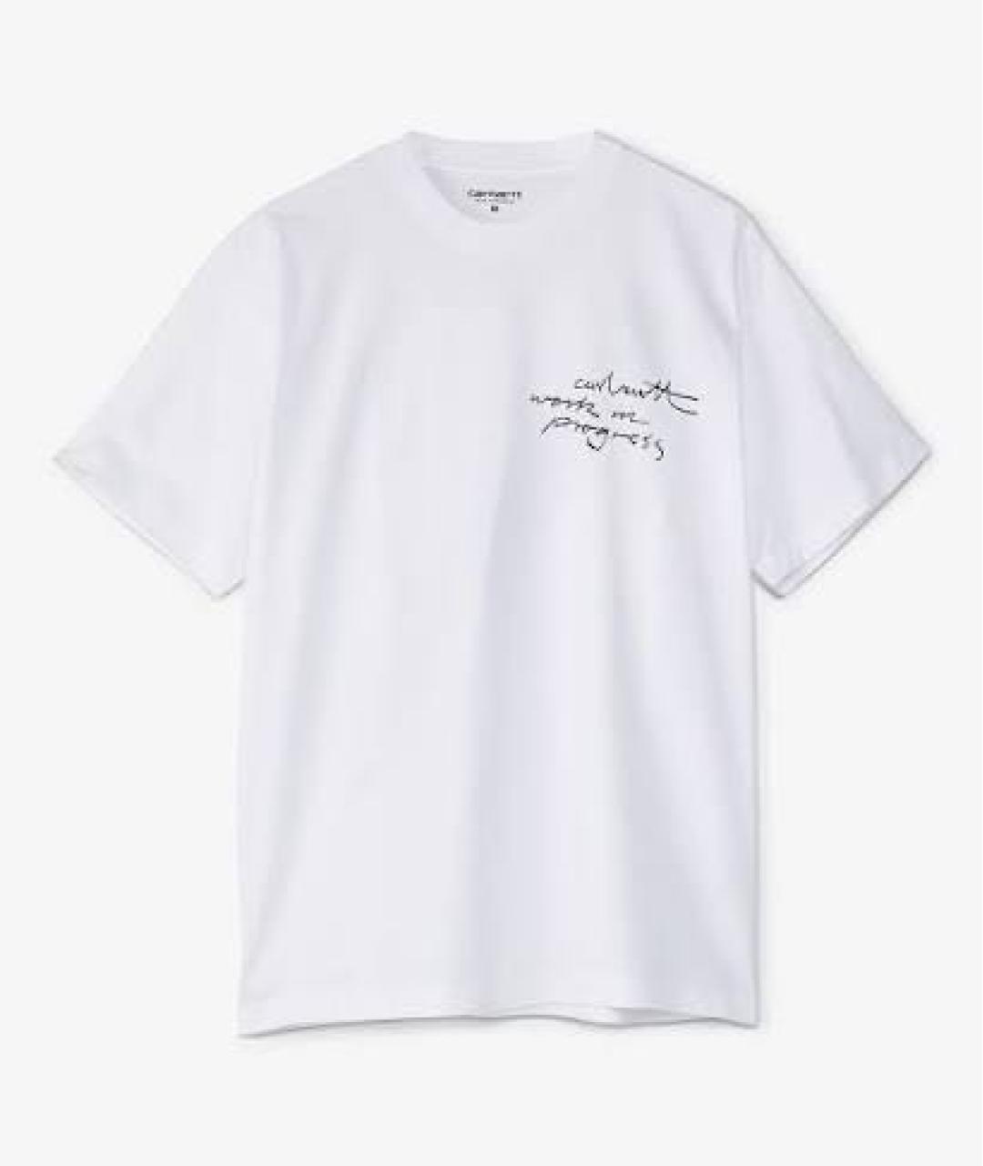 CARHARTT WIP Белая хлопковая футболка, фото 3